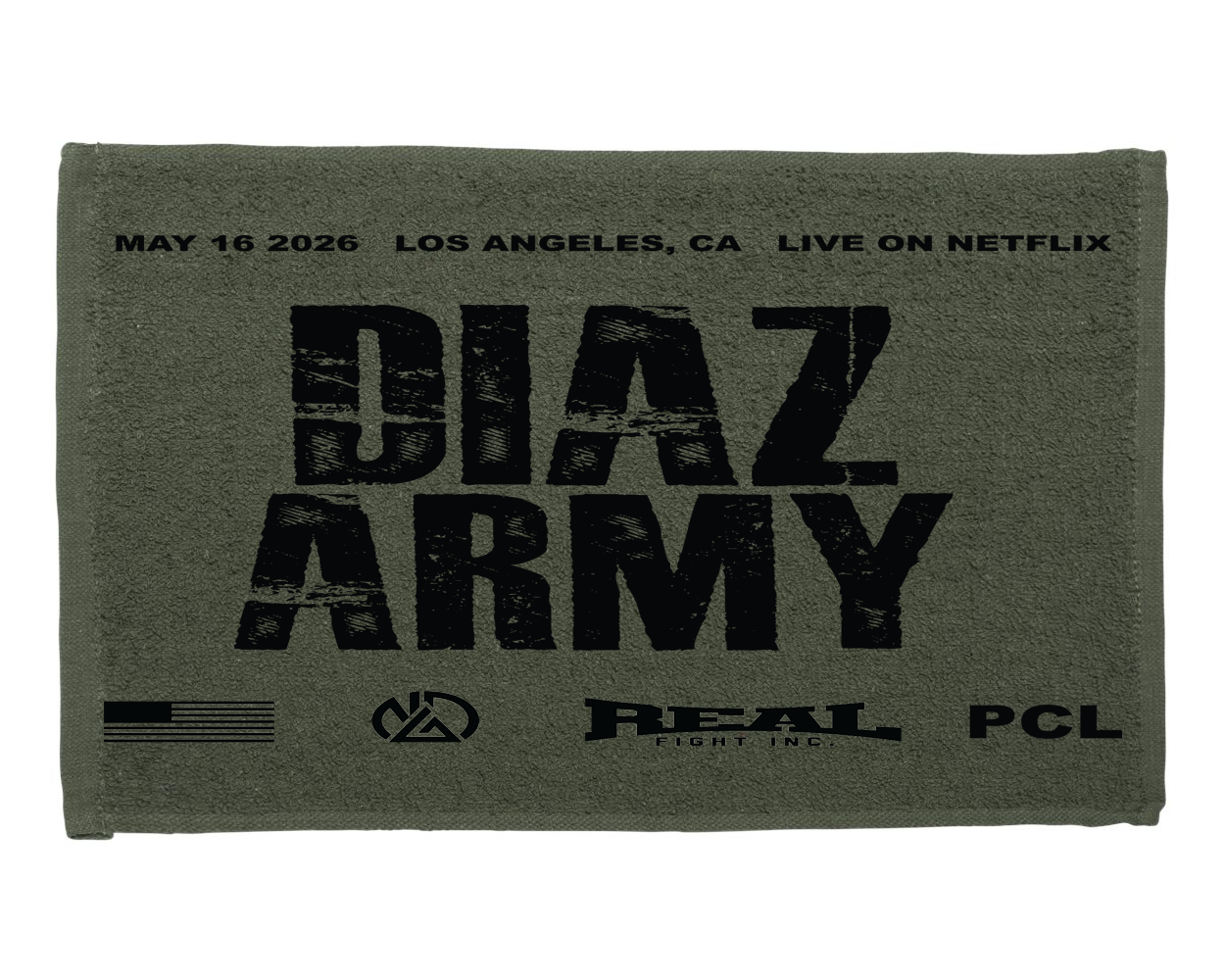 Official Nate Diaz Army Rally Towel 5/16/2026
