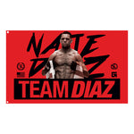 Nate Diaz Team Diaz 263 Pole Flag [BLACK] OFFICIAL UFC 263 FIGHT EDITION