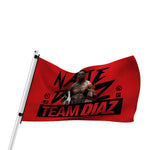 Nate Diaz Team Diaz 263 Pole Flag [BLACK] OFFICIAL UFC 263 FIGHT EDITION