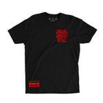 Nate Diaz Street Style 263 PVC Silicone Patch Signature Tee [BLACK] OFFICIAL UFC 263 FIGHT EDITION
